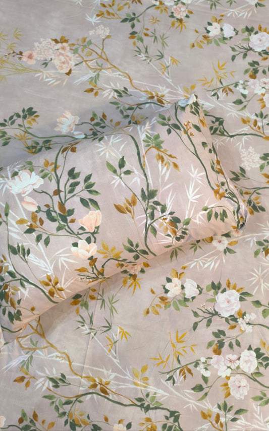 Peach Pure Cotton Bedsheet